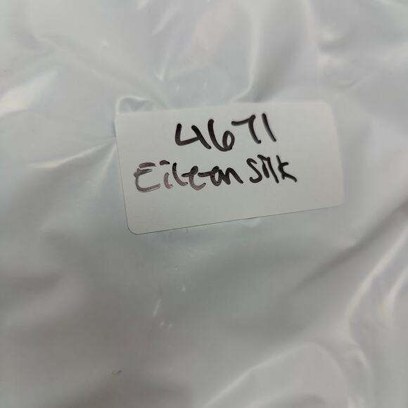 Eileen Silk Crepe Top‎ Womens Medium Orange Red Button Up Sleeveless Minimalist - Picture 9 of 9